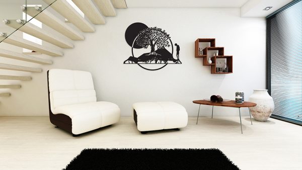 3D contemporary Living Room Interior and modern furniture