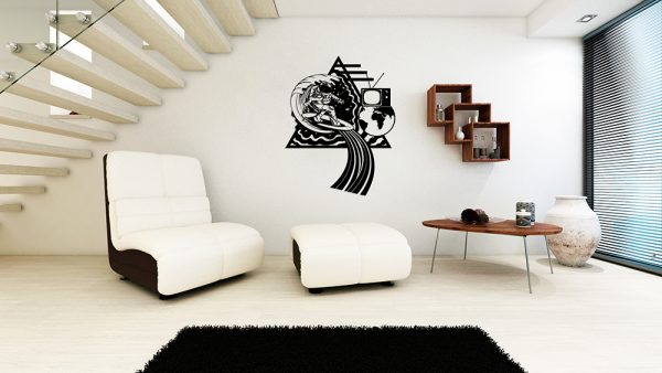 3D contemporary Living Room Interior and modern furniture